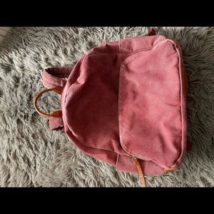 Burgundy backpack